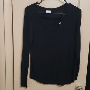 Black long sleeve very thin shirt